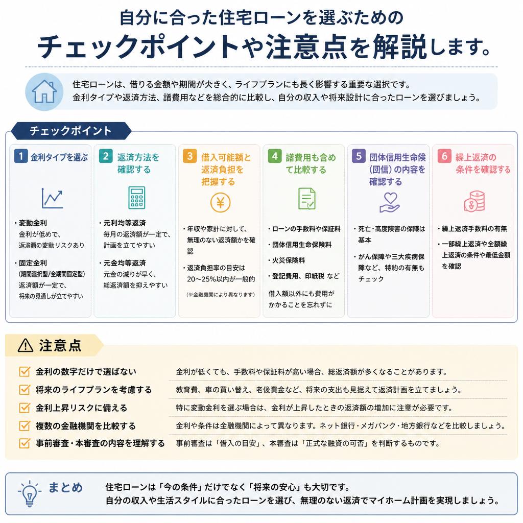 4. 住宅ローンの選び方とポイント