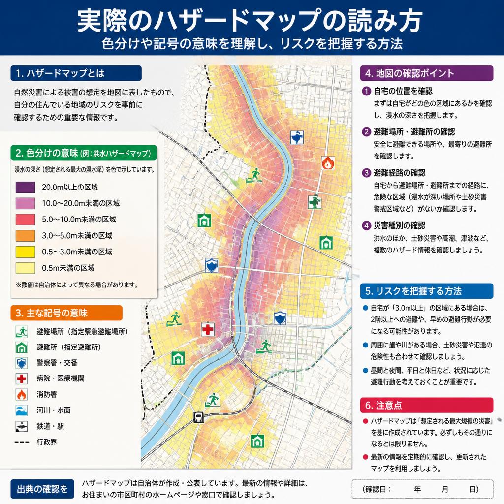 2. ハザードマップの読み解き方
