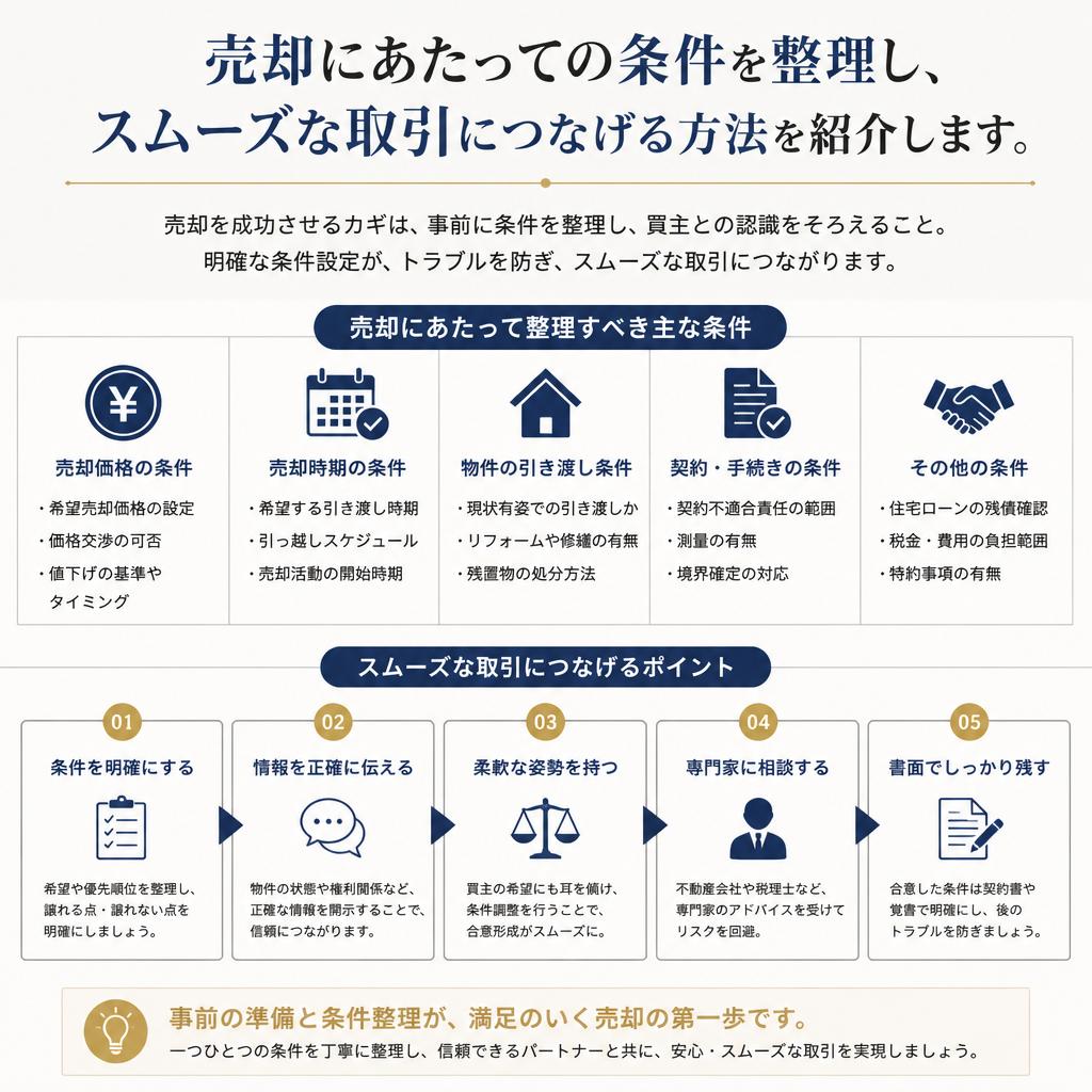 売却条件の確認