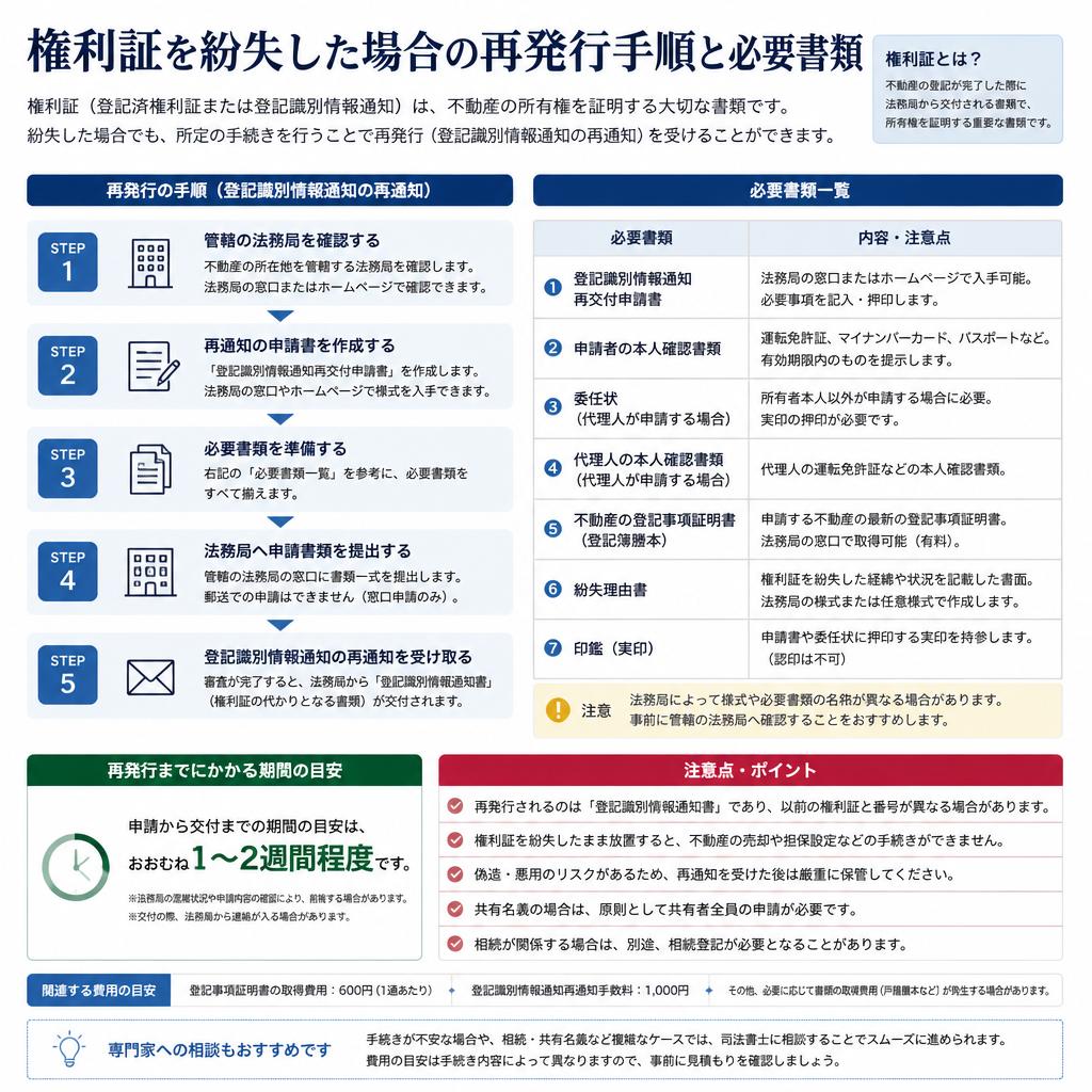 権利証の再発行方法