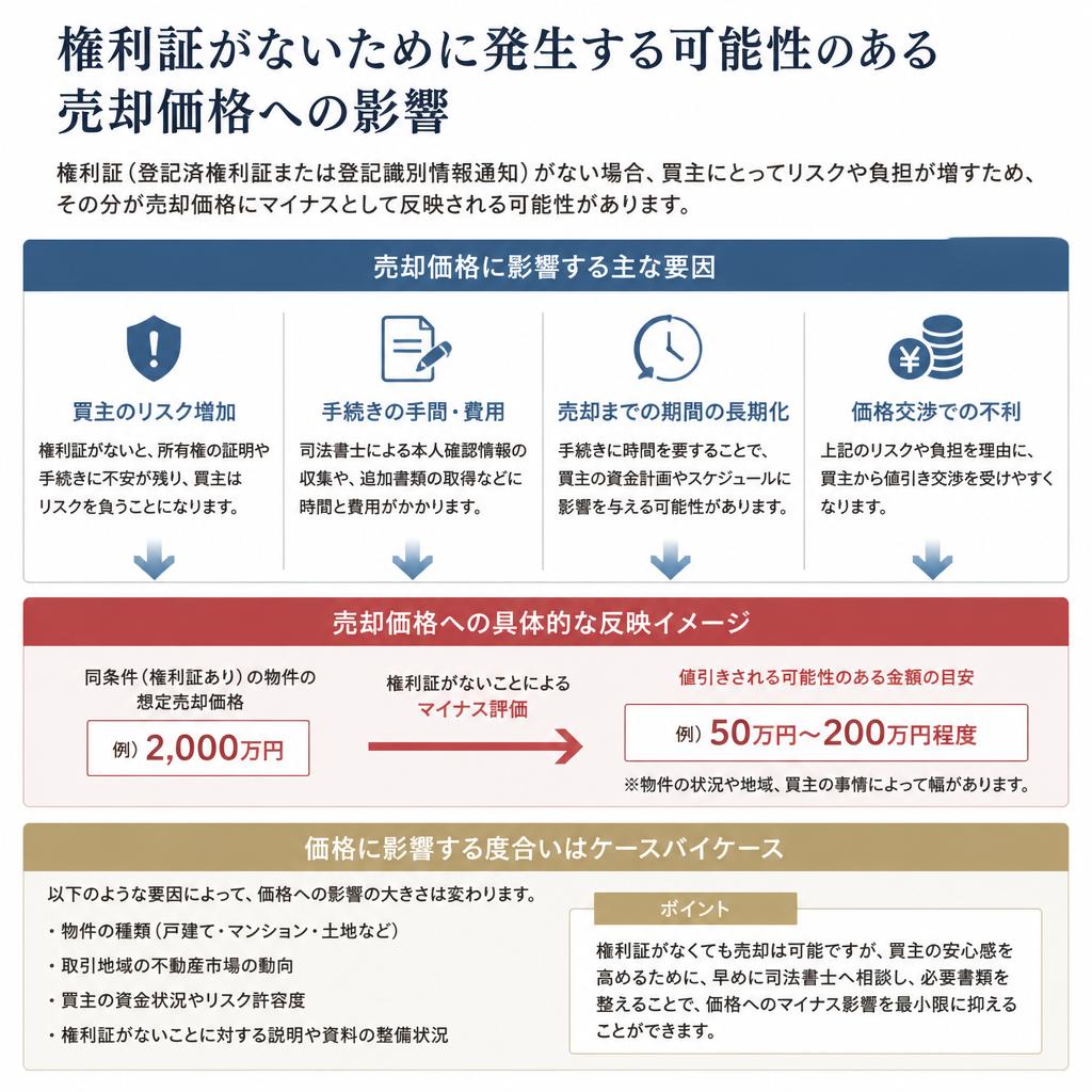 売却価格に与える影響