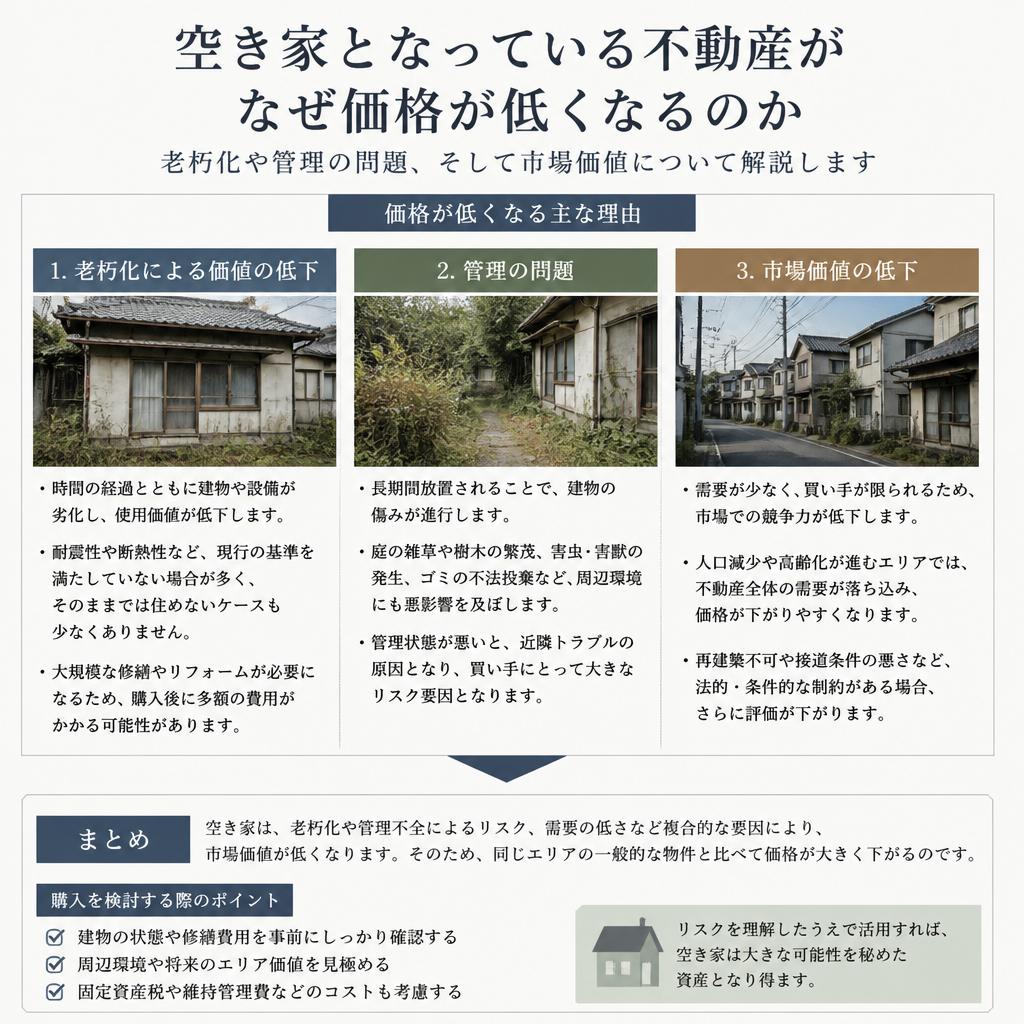空き家はなぜ安いのか？