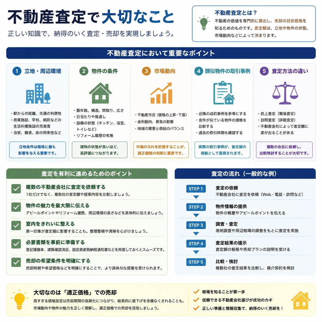 不動産査定のポイントを押さえよう