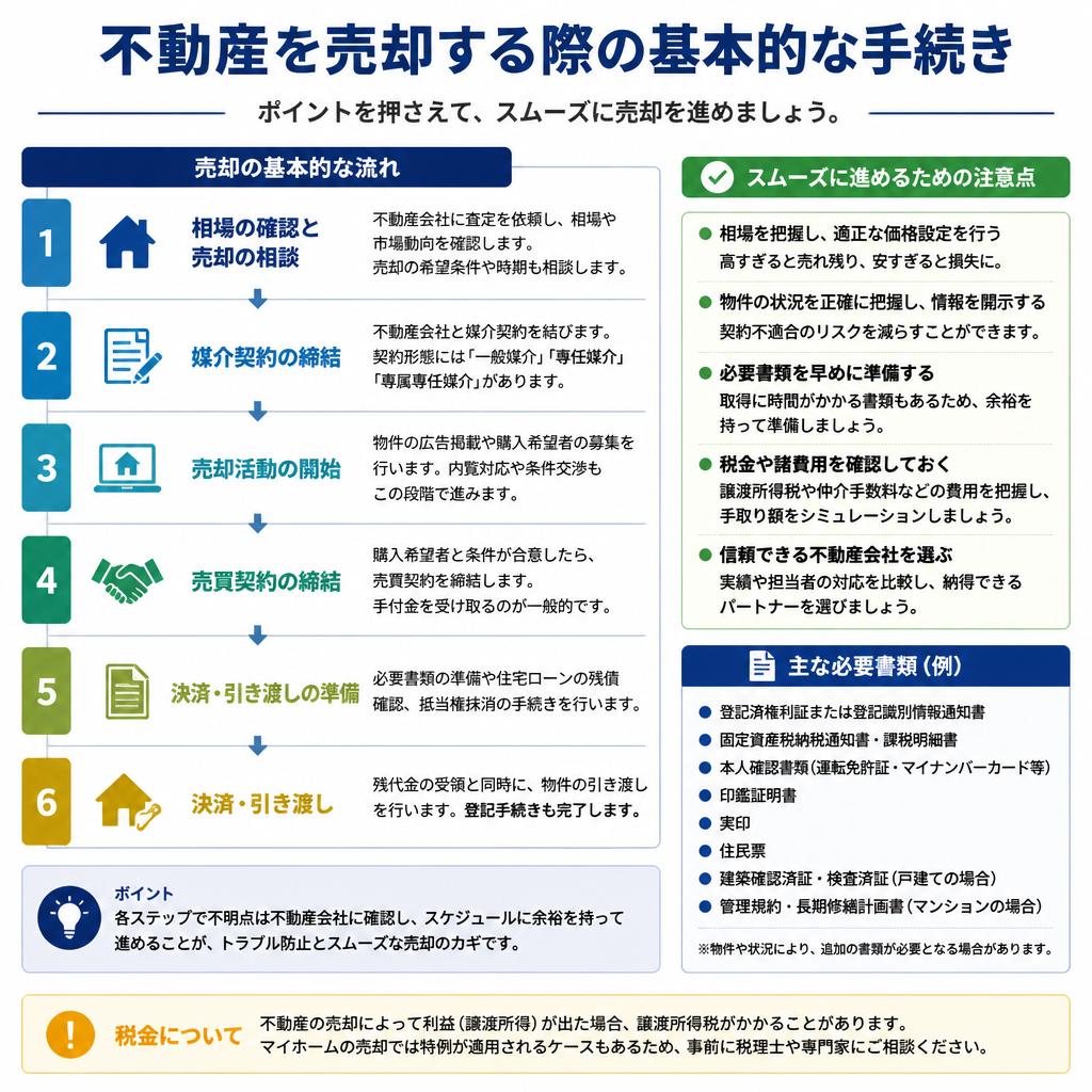 不動産売却手続きの流れ