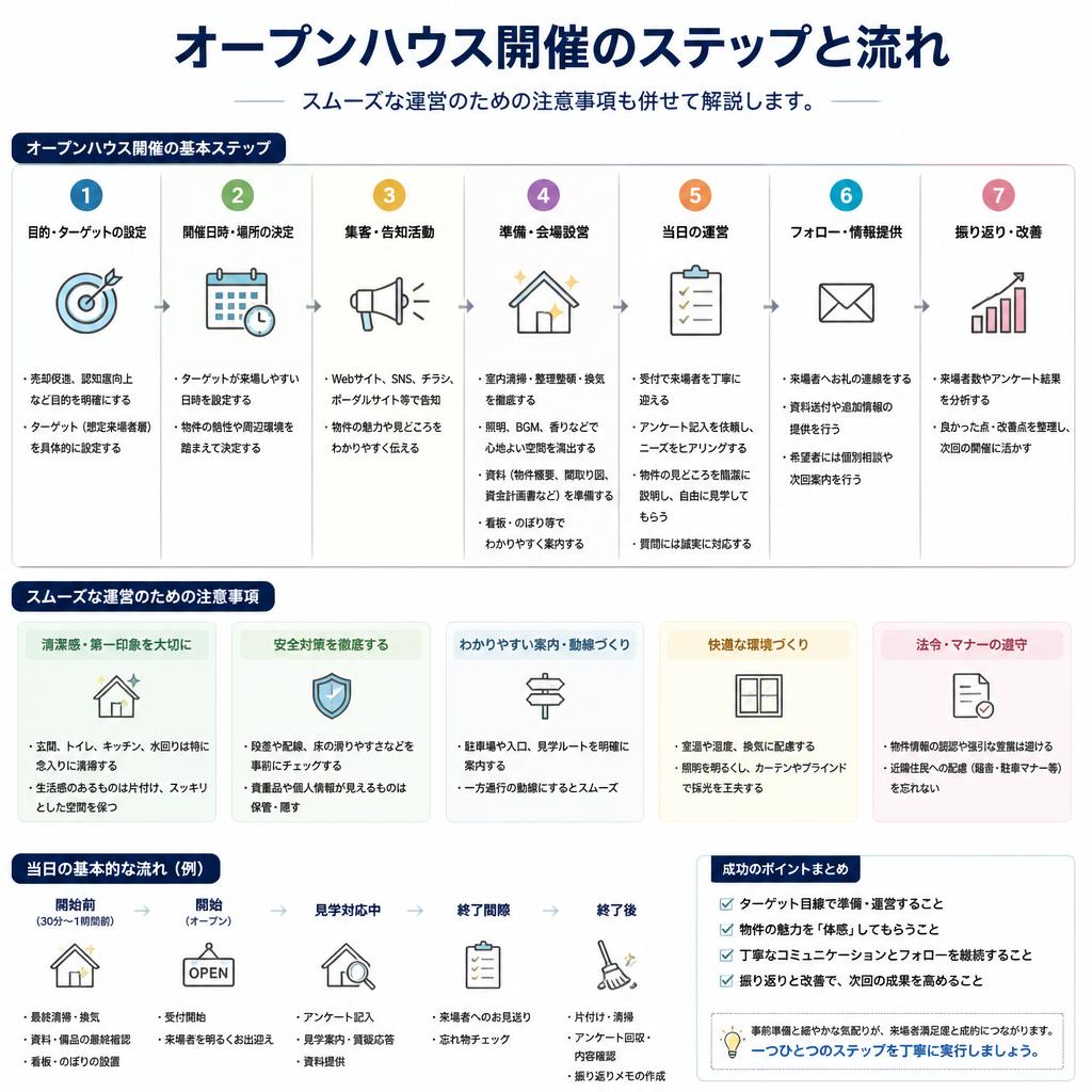 オープンハウスの実施手順