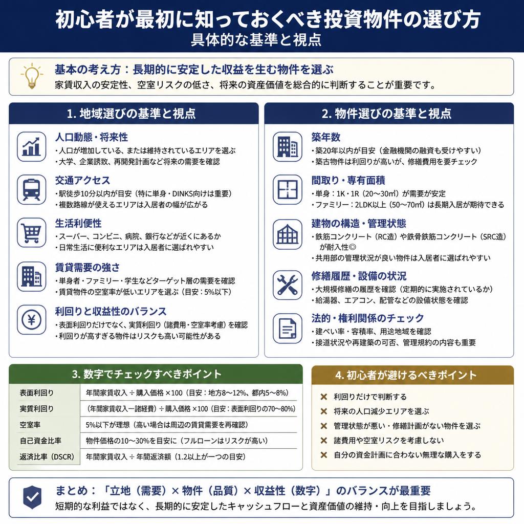 投資物件の選び方