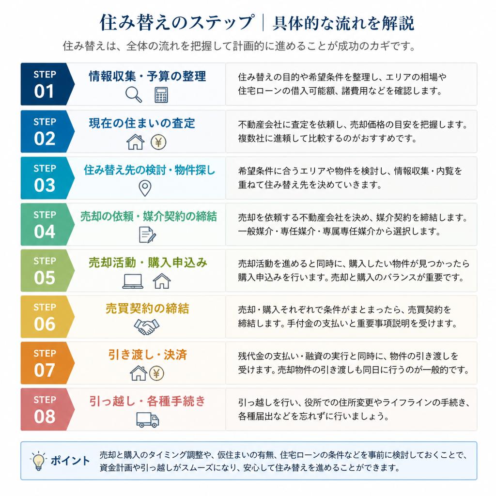 住み替えのプロセスを徹底解説