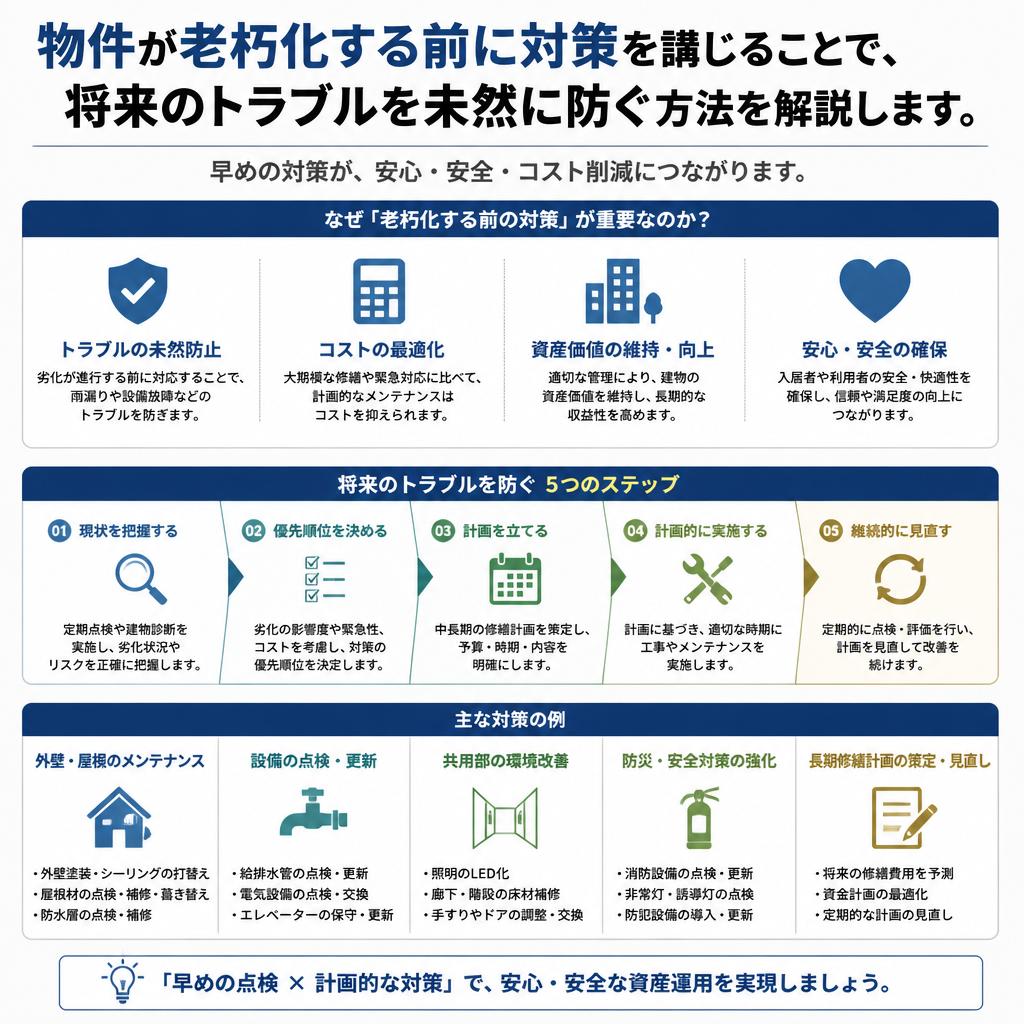 老朽化を放置しないための対策
