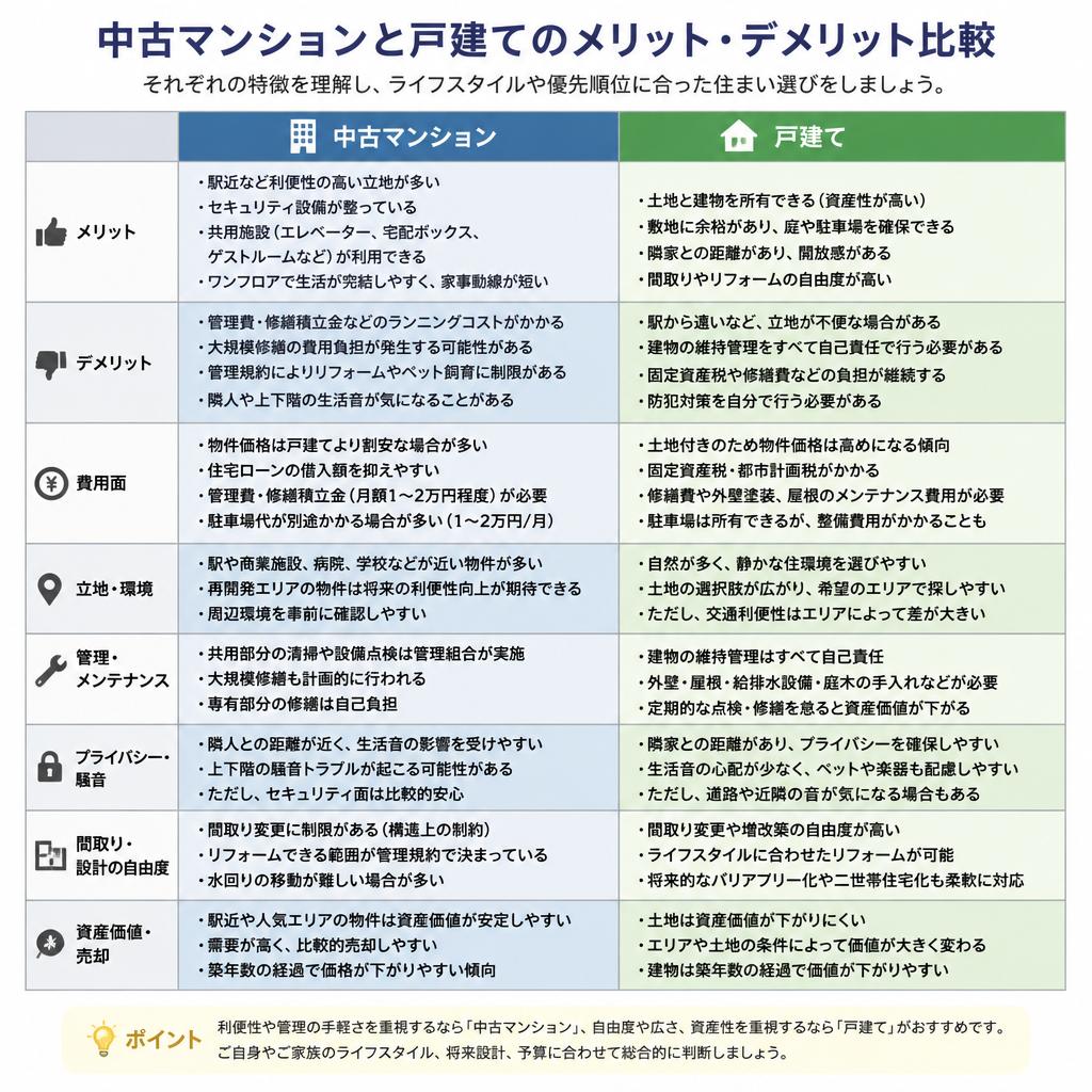 メリット・デメリットを比較