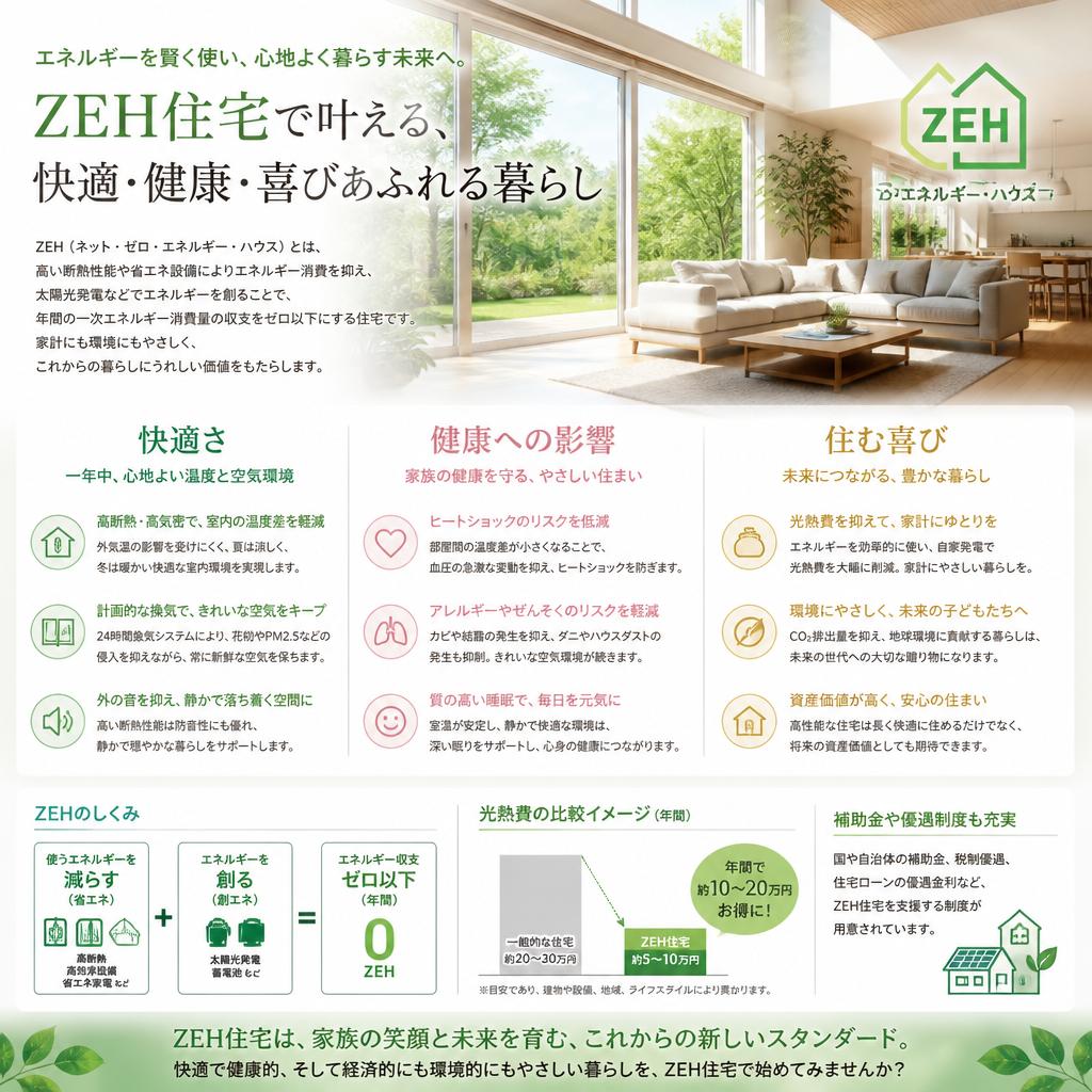 4. ZEHがもたらす快適な住環境