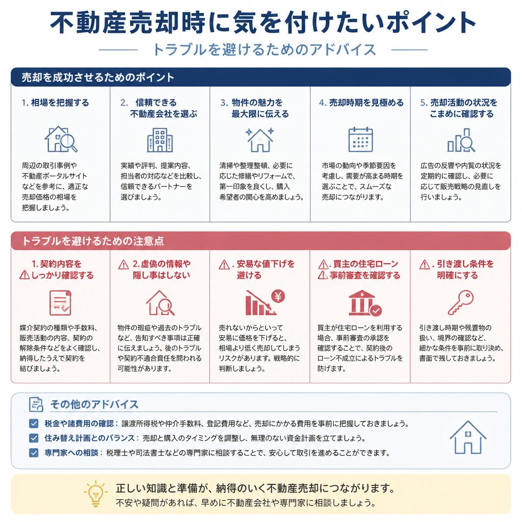 5. 相続不動産売却の注意点