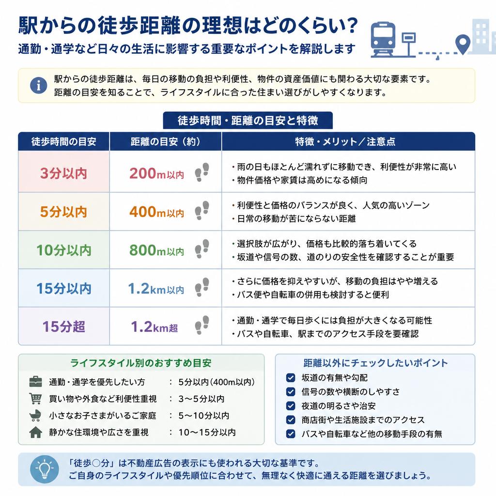 駅徒歩の利便性
