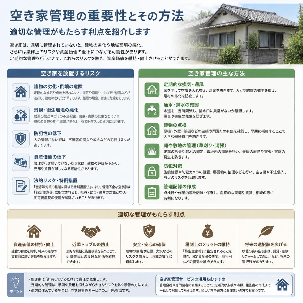空き家管理の重要性