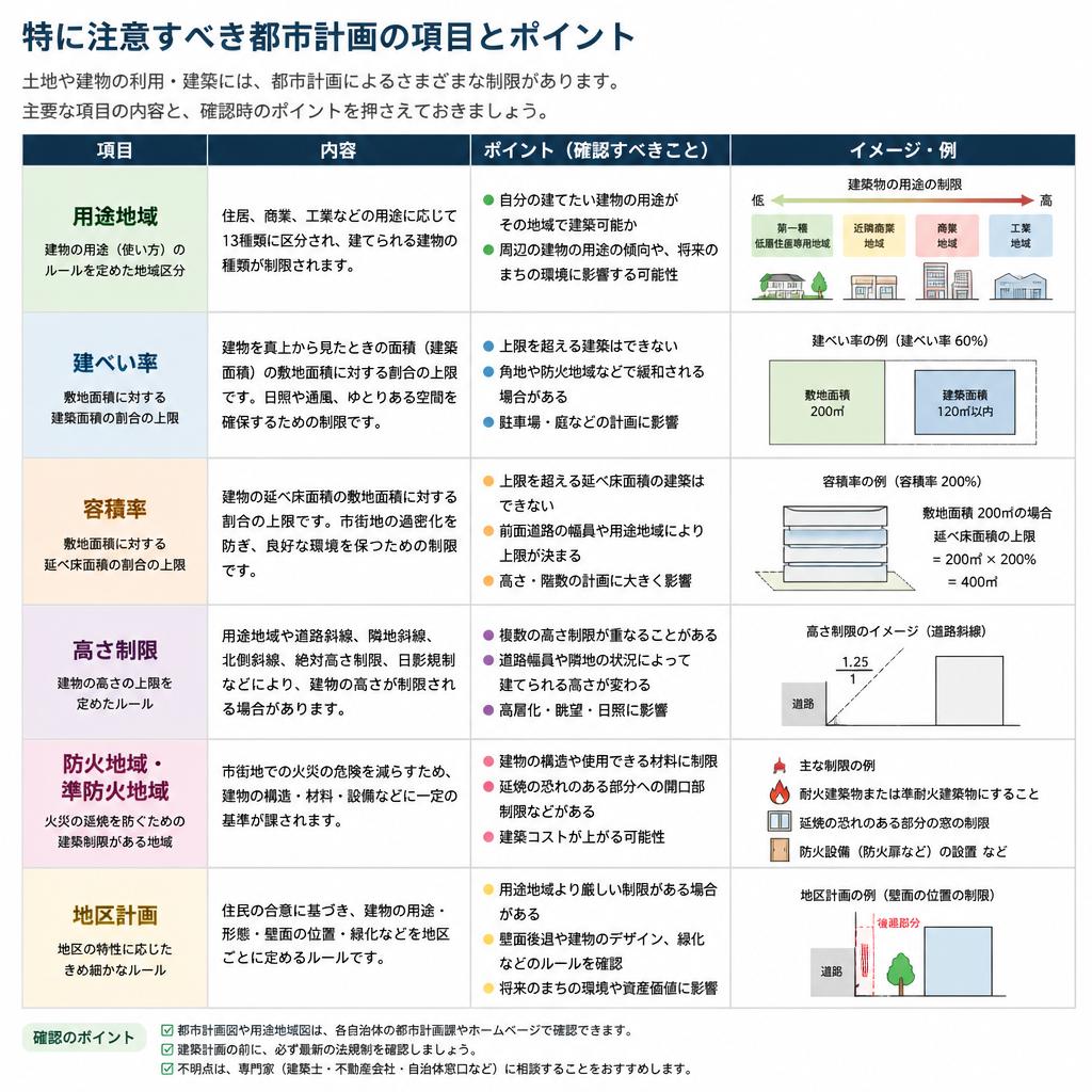 購入前に確認すべき都市計画のポイント