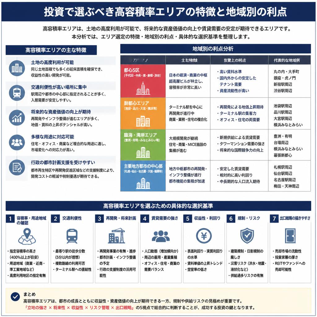 高容積率エリアの選び方