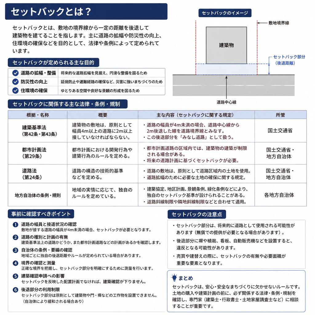 4. セットバックに関する法律と規制