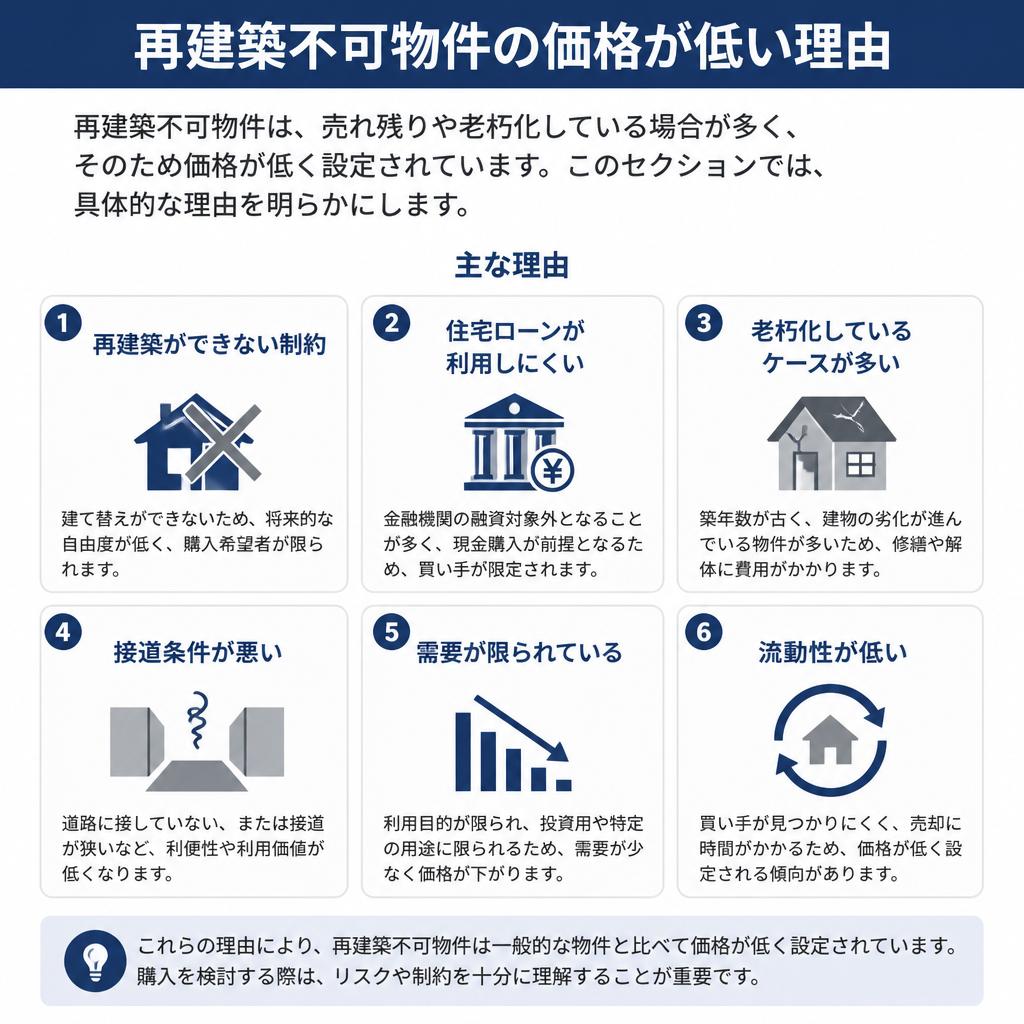 再建築不可物件が安い理由