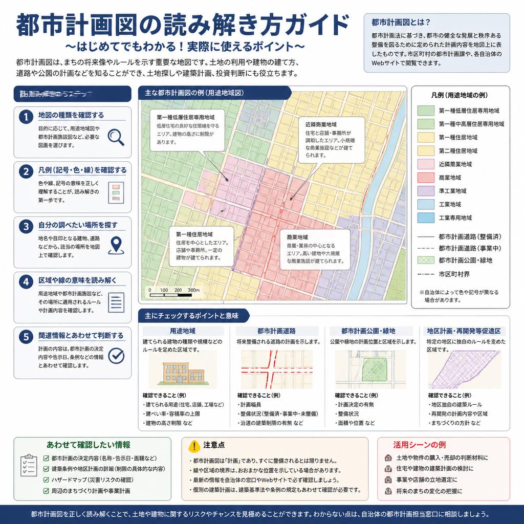 都市計画図の見方と読み取り方