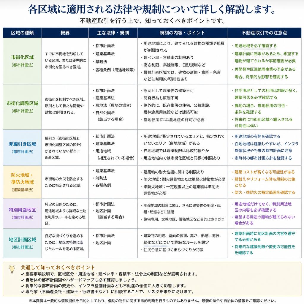 適用される法律と規制