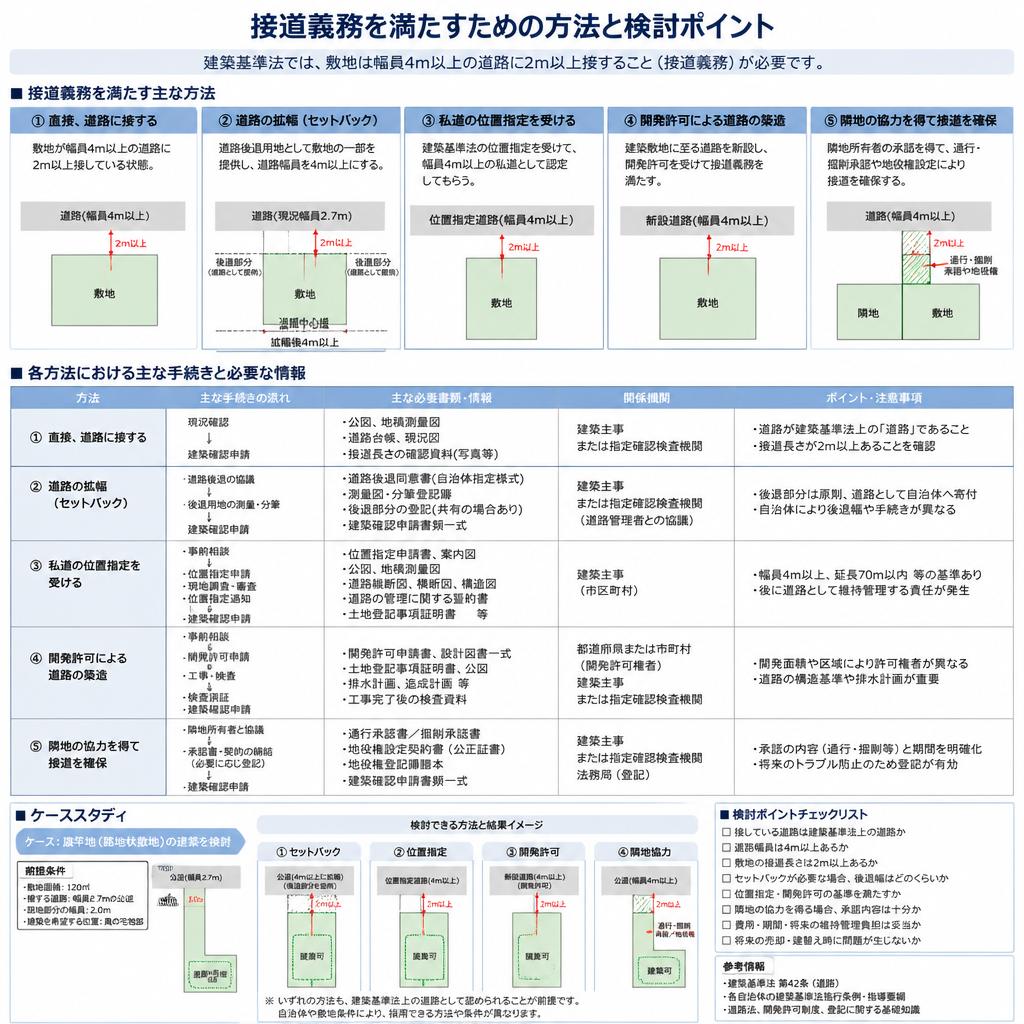 接道義務をクリアする方法