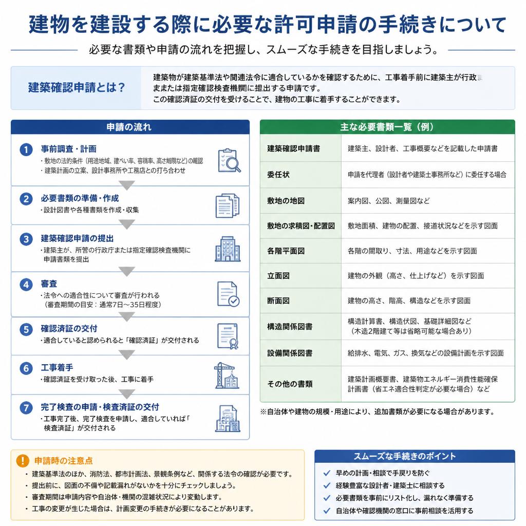 許可申請の手続きと必要書類
