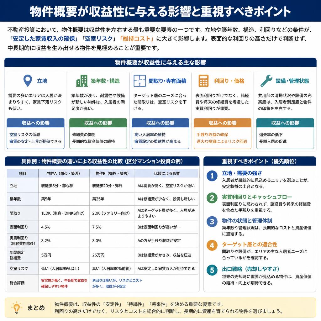 物件概要を深く知る重要性