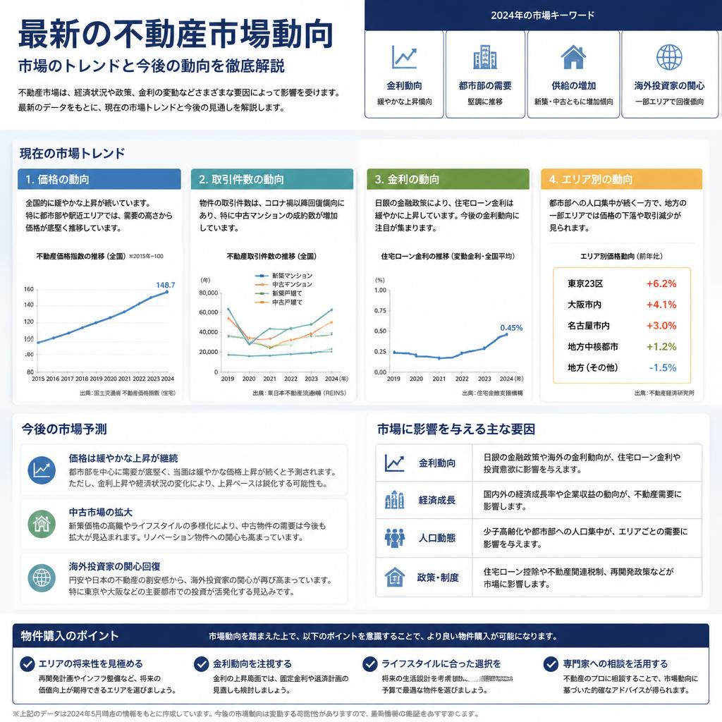 不動産市場動向を把握しよう