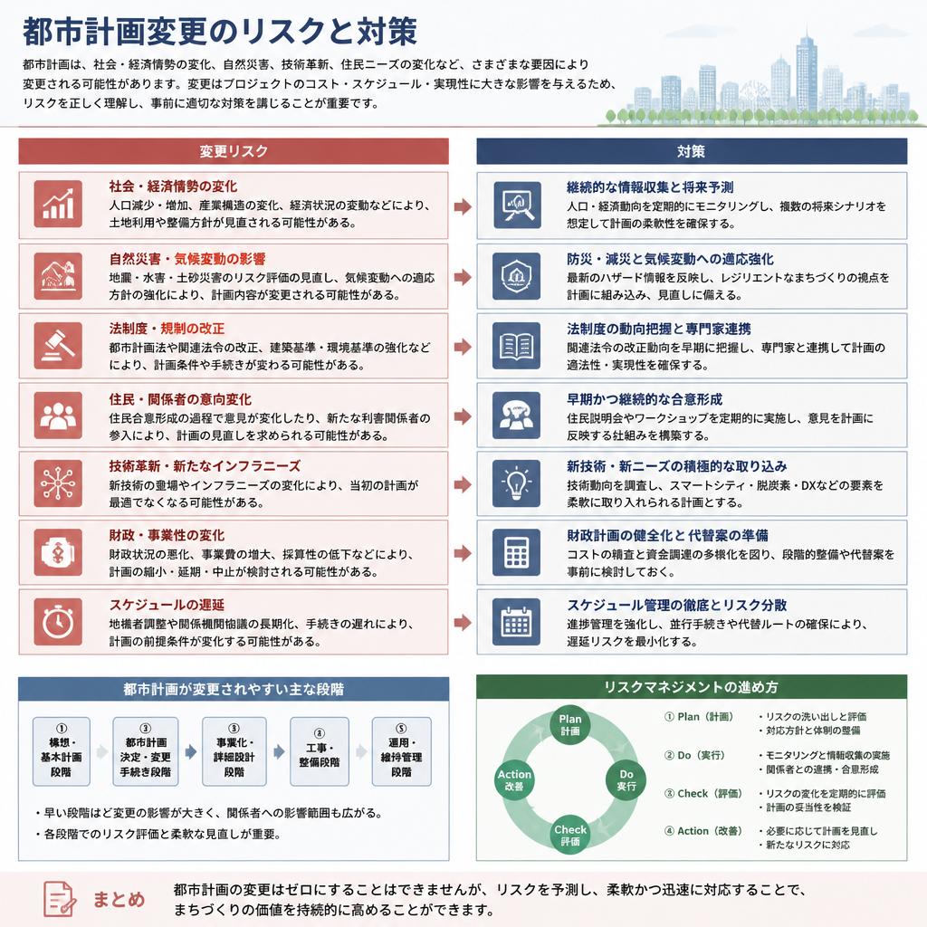 注意点：計画変更のリスク