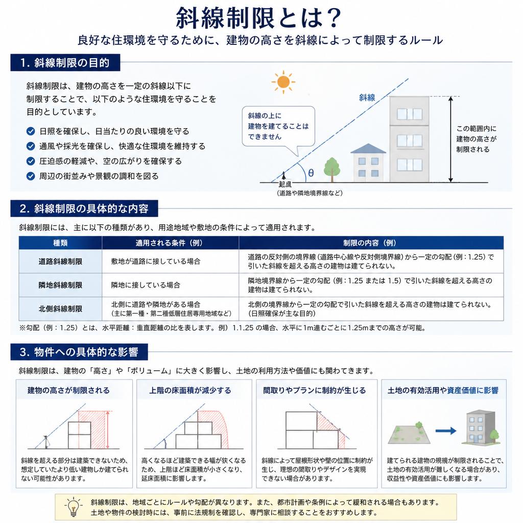 2. 斜線制限による影響