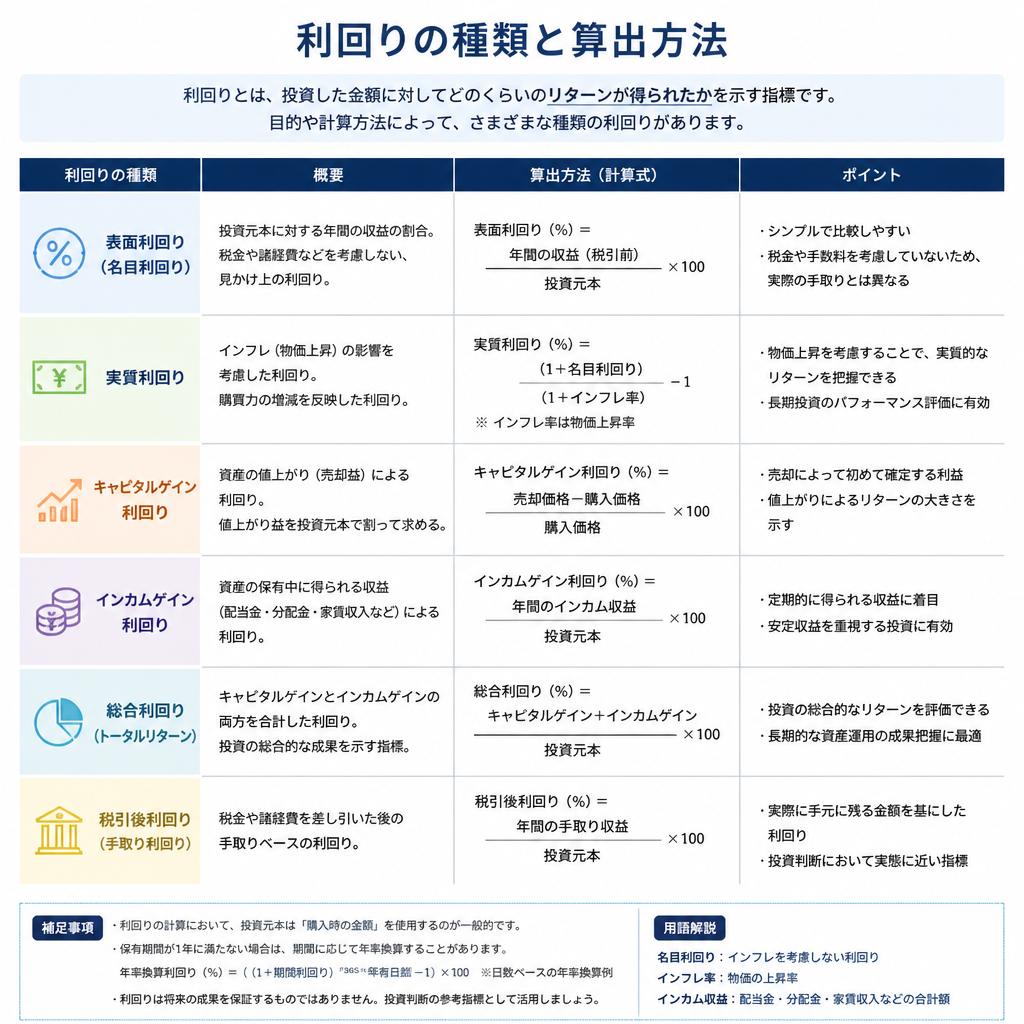 2. 利回りの種類