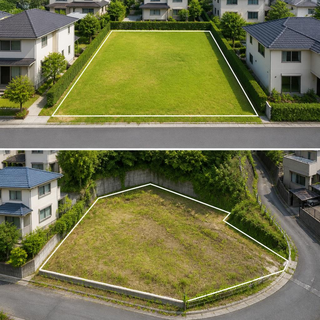 土地形状による価格の違い