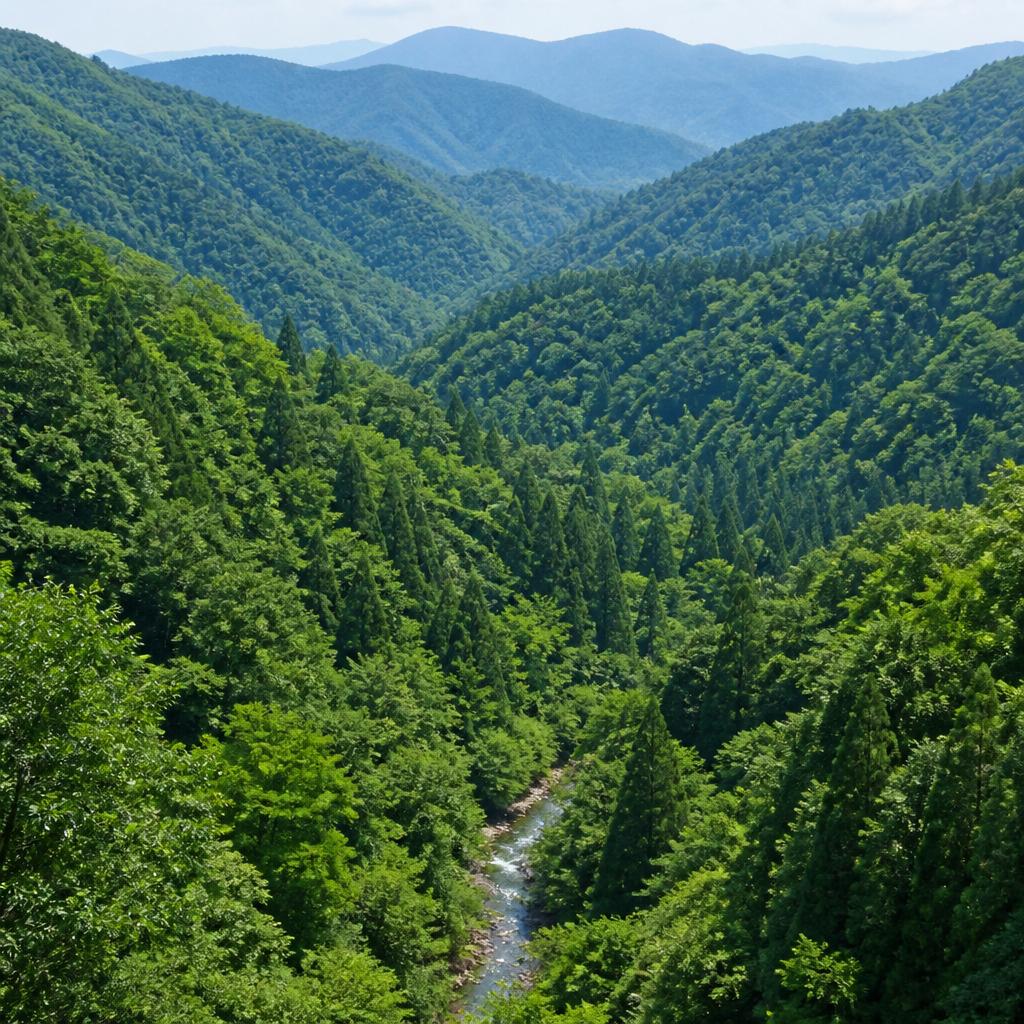 山林：未開発の自然を保つ土地