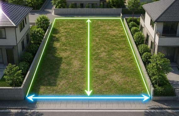 土地の「間口」と「奥行き」って何？