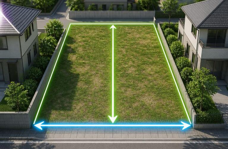 土地の「間口」と「奥行き」って何？